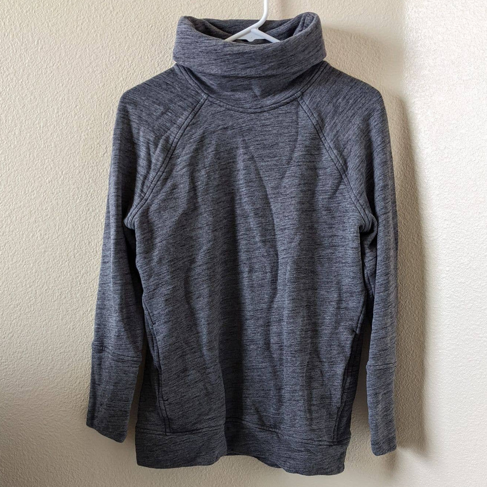 Lululemon Women's size 6 To You High Neck Tunic Heathered Core Dark Gray